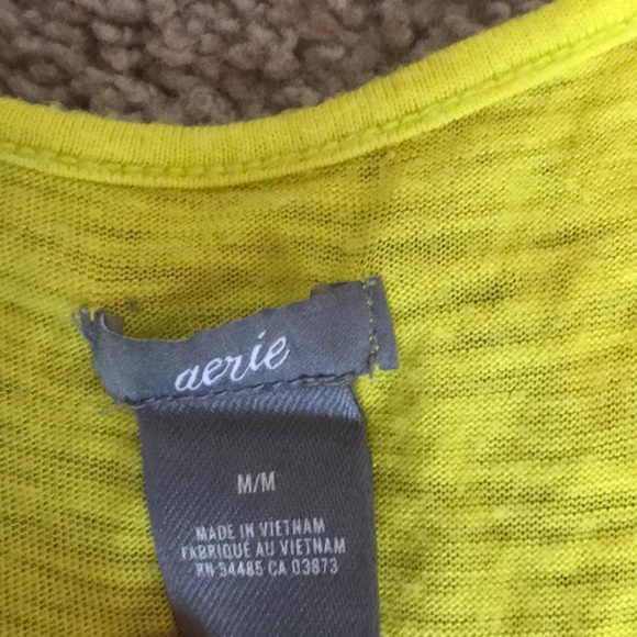 Neon green/yellow Aerie tank top - Picture 2 of 4